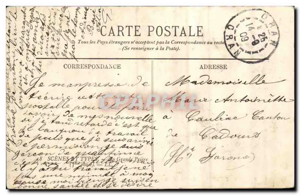 Escenas y Tipos — La Grande Prieure — Editor anónimo, n° 8 - Reverso