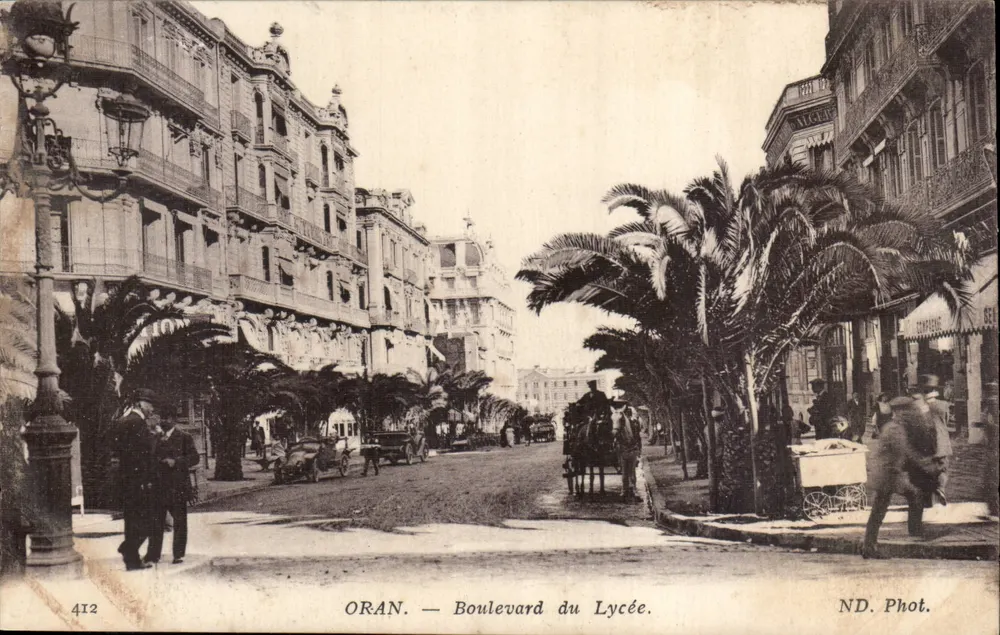 Oran — Boulevard du Lycée — ND. Phot. n° 412 - Frente