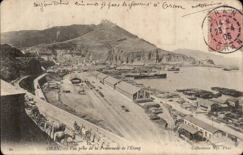 Oran — Blick vom Promenade de l'Étang — Collections ND. Phot. n°80 - Vorderseite