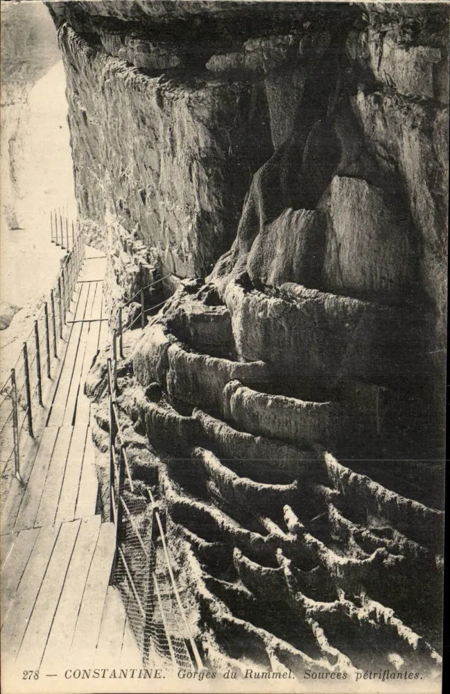 Gorges du Rummel — Versteinerte Quellen — CONSTANTINE, n° 278 - Vorderseite