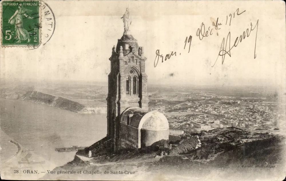 Oran — Allgemeiner Blick und Kapelle Santa-Cruz — J. Garner, phot-Alger - Vorderseite