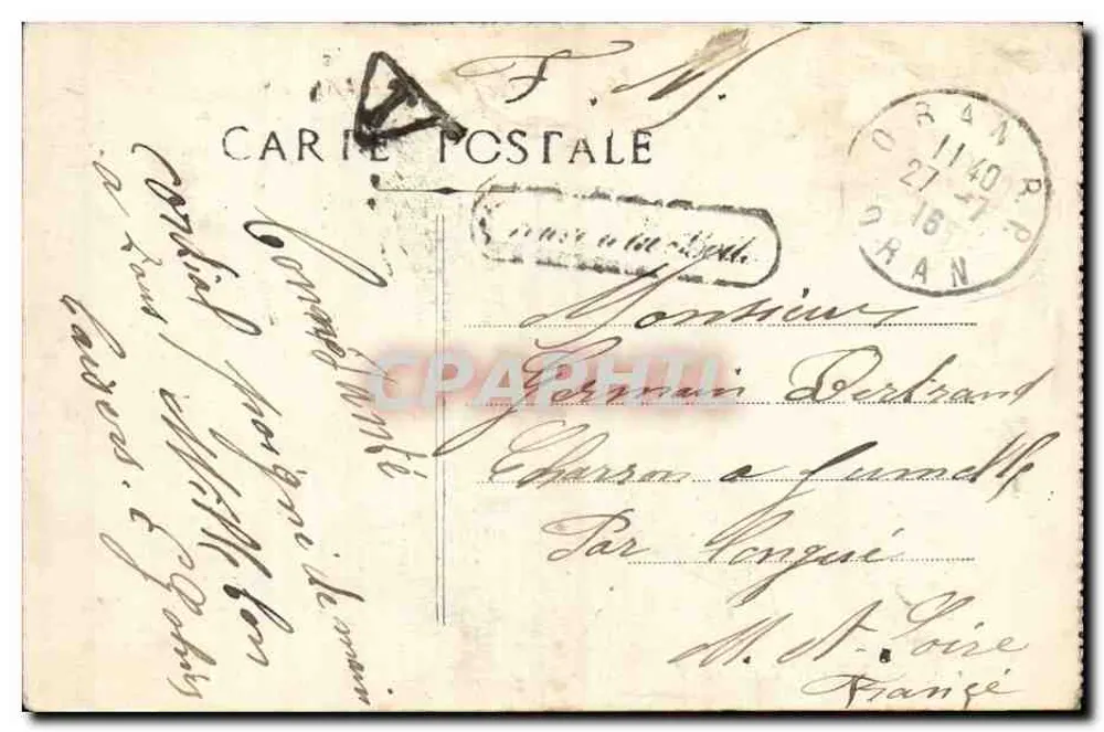 Oran - Das Rathaus - E.S. - n°256 - Rückseite