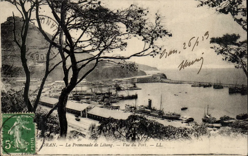 Oran - La Promenade de Létang — Ansicht vom Hafen — LL. - Vorderseite