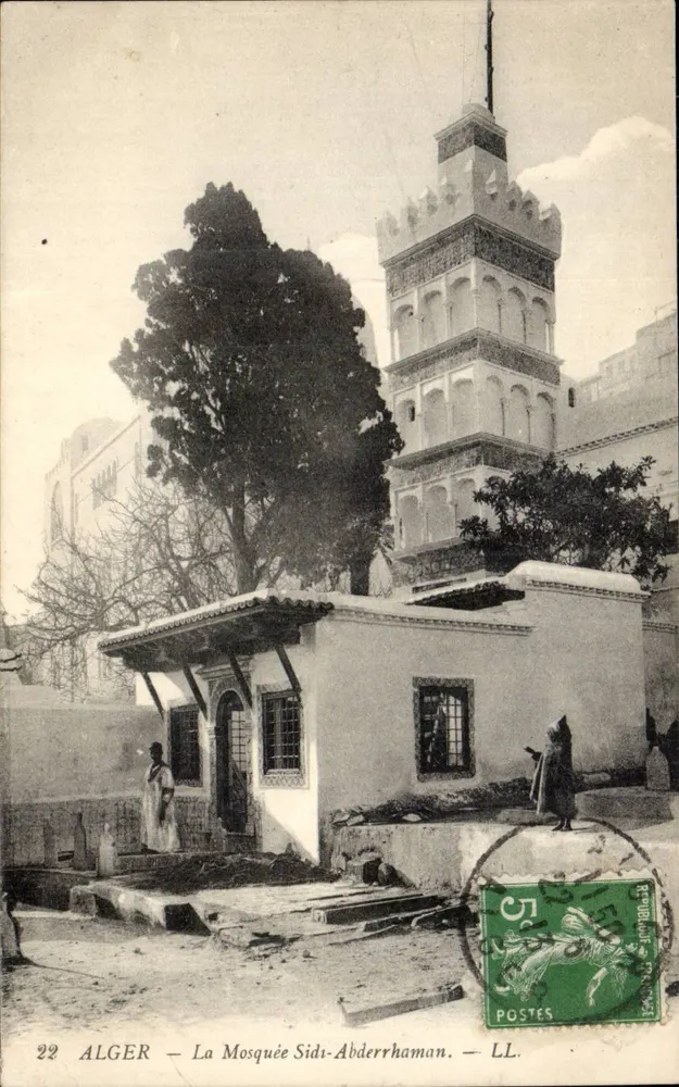 Alger — Ansicht der Moschee Sidi-Abderrhaman — Verlag LL, n°22 - Vorderseite