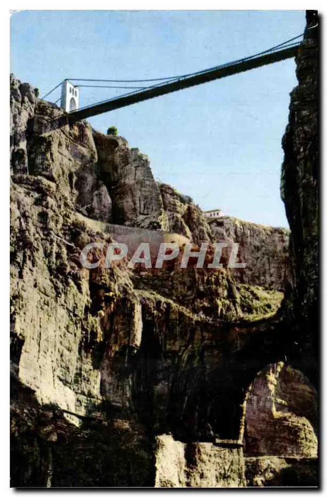 Gorges do Rhummel — Ponte suspensa — Éditions JEFAL - Frente