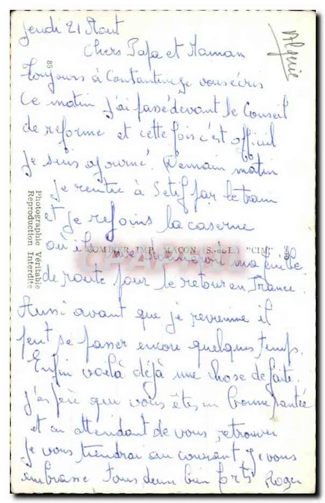 Constantina — vista panorâmica e cidade — editor IMP. MACON (S.-d.L.) - Verso