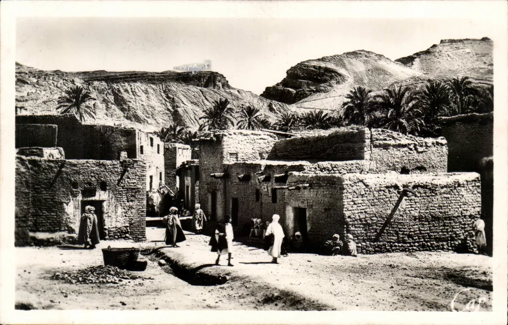 Oase M'Chounèche - Eingang zu M'Chounèche — L'AURÉS - Umgebung von BISKRA — Verlag REAL-PHOTO, Paris - Vorderseite