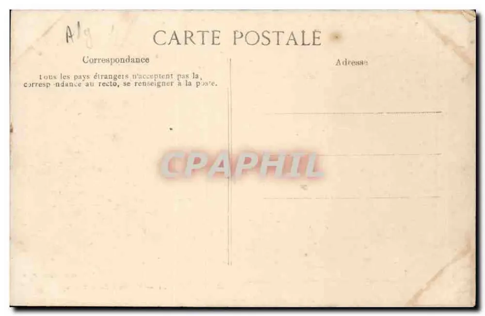 Waille-Halle — Museum von Cherchell — Collection Idéale P. S. - Rückseite