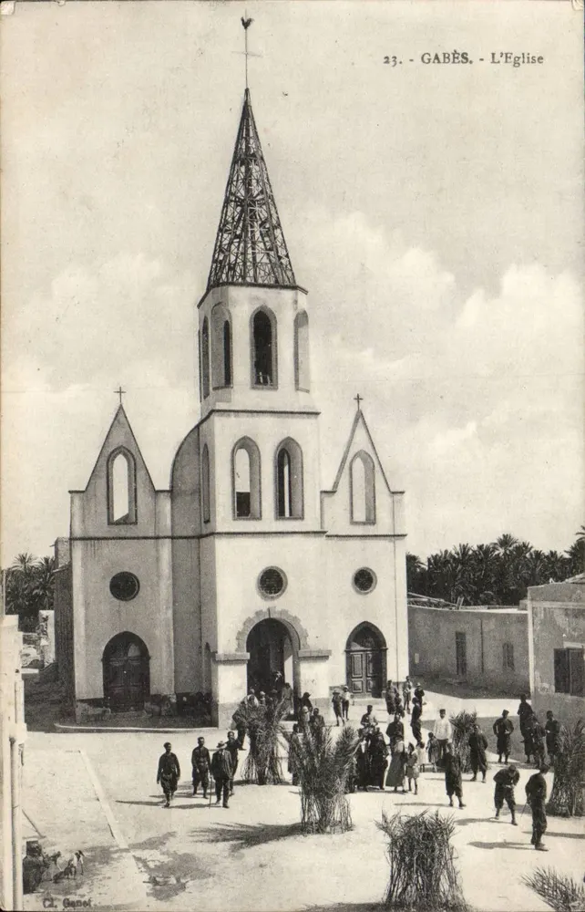 Gabès - Katedra — kartka pocztowa nr 23, wydana przez Cl. Ganei - Awers