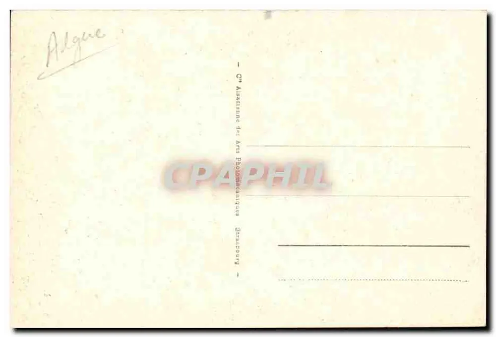 Gabès — a Cascata de Chenini — Cie Alsacienne des Arts Photographiques, Strasbourg - Verso
