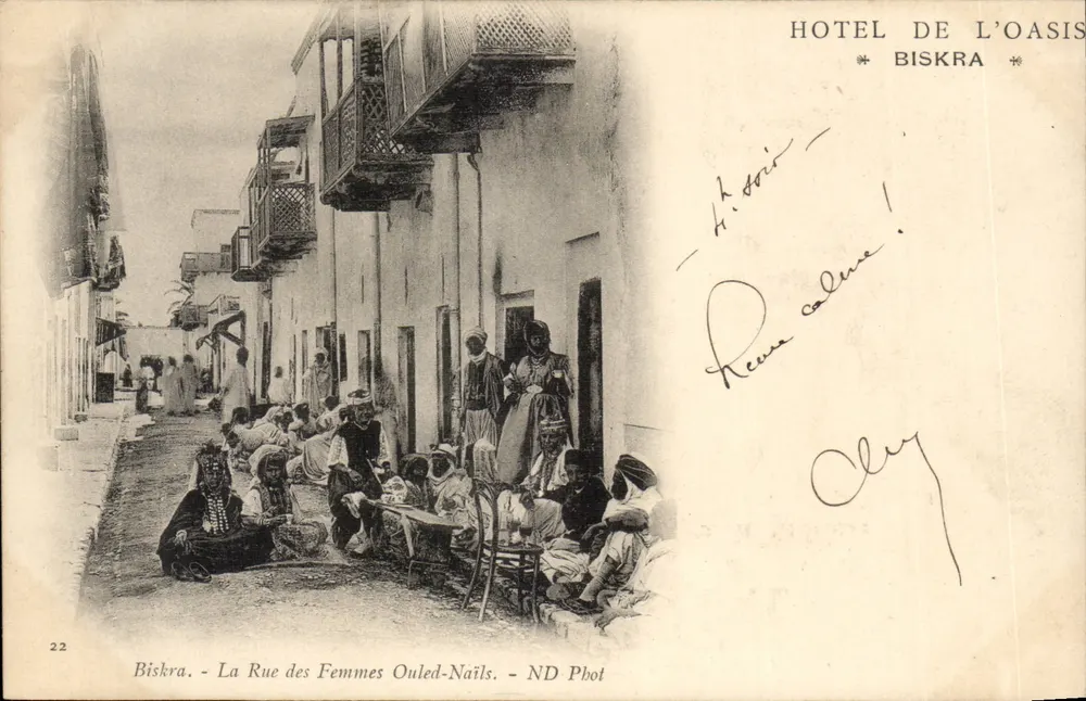 Biskra - Die Straße der Frauen Ouled-Nails — HOTEL DE L'OASIS, BISKRA — ND Phot - Vorderseite