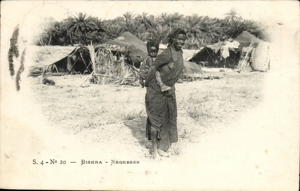 Biskra - Mulher negra — Série S.4 n°20 — Foto Mados - Frente