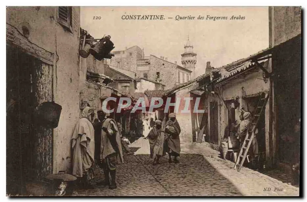 Constantine — Bairro dos Ferreiros Árabes — ND Phot - Frente