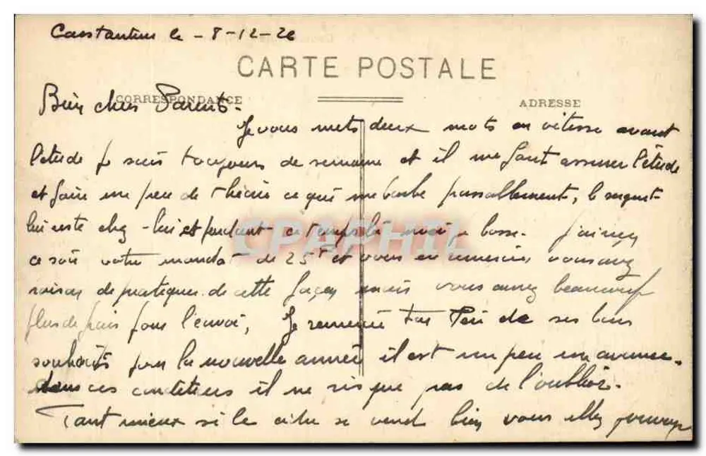 Constantine — Place du Palais und die Kathedrale — Ideal Collection P.S. n°36 - Rückseite