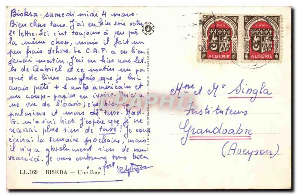 बिस्क्रा — रूड़ के दृश्य में घोड़े पर एक महिला — LL.169, एडिटर पेरिस-स्ट्रासबर्ग - पीछे