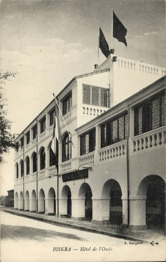 Biskra — Hotel da Oásis — A. Bougault - Frente