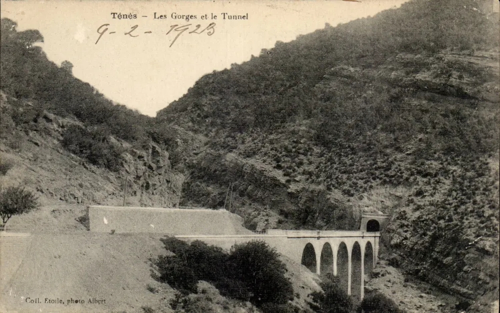 Ténès — Die Schluchten und der Tunnel — Coll. Etoile, Foto Albert - Vorderseite