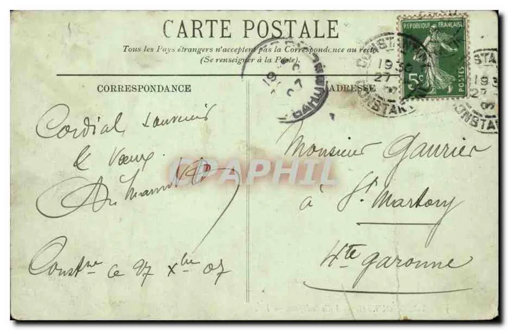 Touggourt — indigene Stadt — LL. - Rückseite