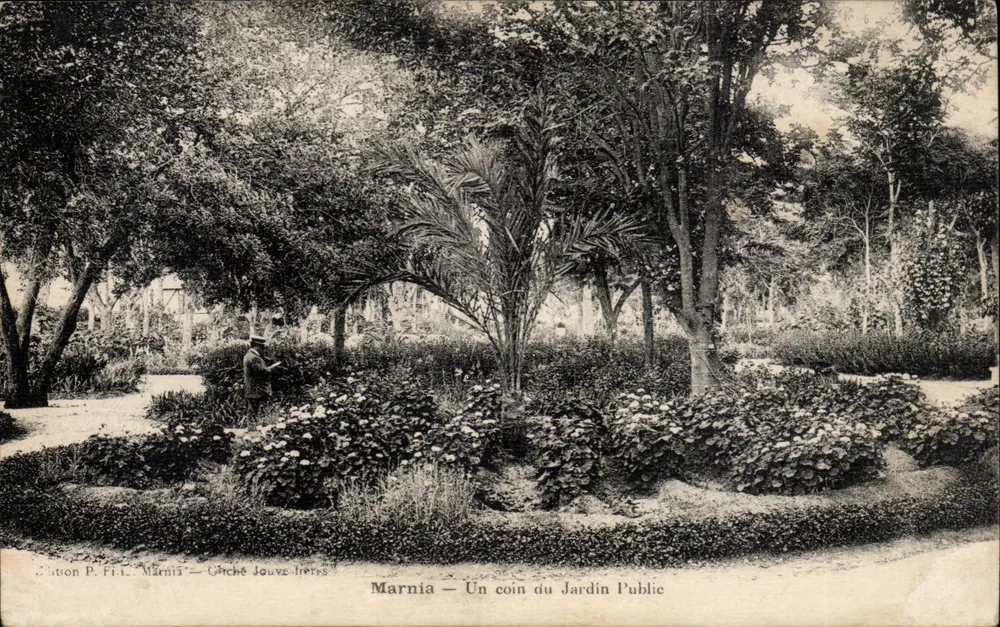 Marnia — Ein Eckchen des öffentlichen Gartens — Ausgabe P. Fi.C. — Chiché Jouve-Itiers - Vorderseite