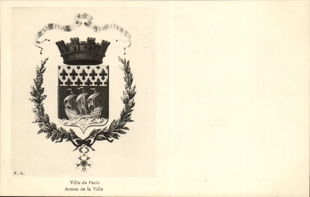 Wappen der Stadt Paris — F.G. — Seriennummer nicht sichtbar - Vorderseite