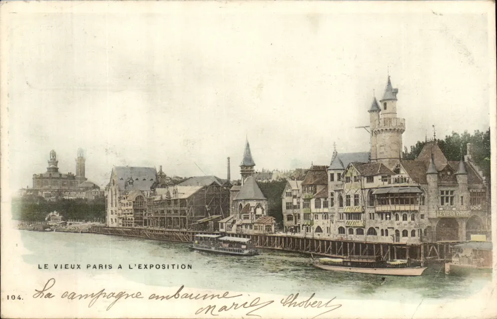 O Velho Paris na Exposição — Montargis, n°104 — Impressora Montargis - Frente