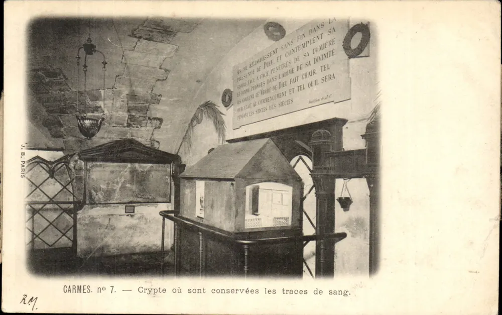 Krypta der Carmeliten Nr. 7 — Blutspuren — J.B. Paris - Vorderseite