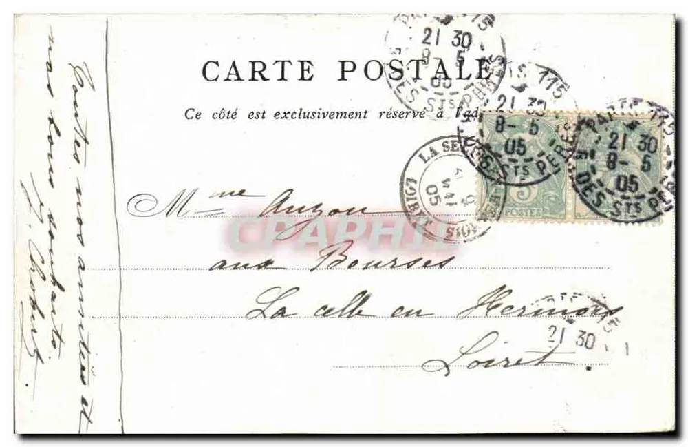Ópera Garnier — Paris — Editada pelo Bon Marché - Verso