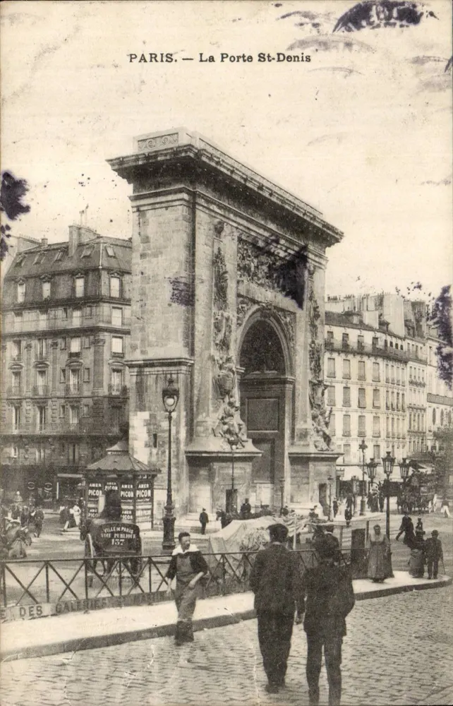Paris — A Porta Saint-Denis — V. Picon - Frente