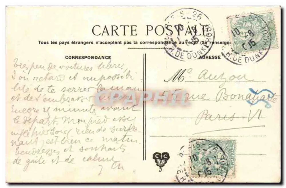 Paris — A Porta Saint-Denis — V. Picon - Verso