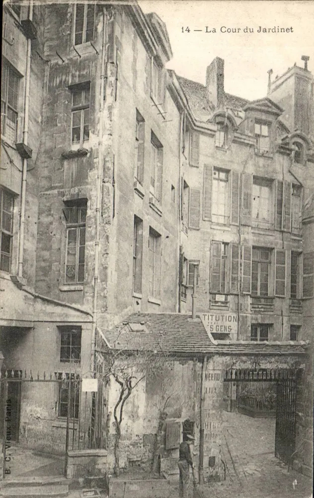 A Cour do Jardinet — Paris — B.C. Vieux Paris, n°14 - Frente