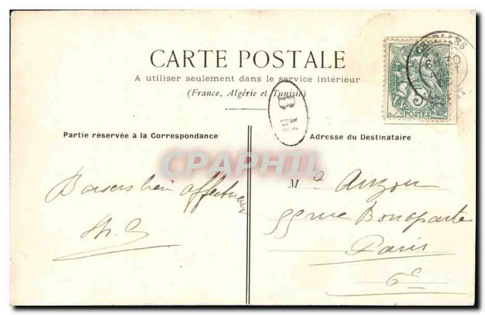 A Cour do Jardinet — Paris — B.C. Vieux Paris, n°14 - Verso