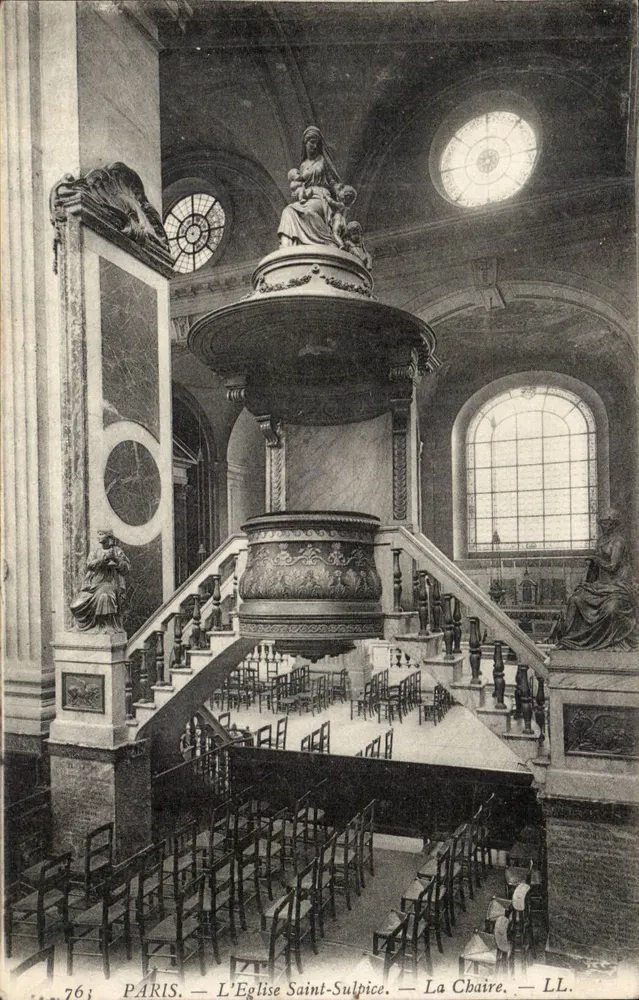 Paris — A Igreja de São Sulpício — A Cátedra — LL. 763 - Frente