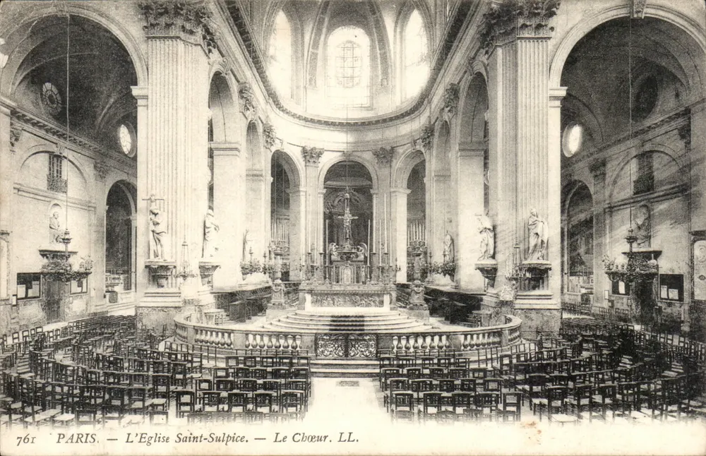 Paris — A Igreja de São Sulpício — O Coro. LL. — n° 761 - Frente