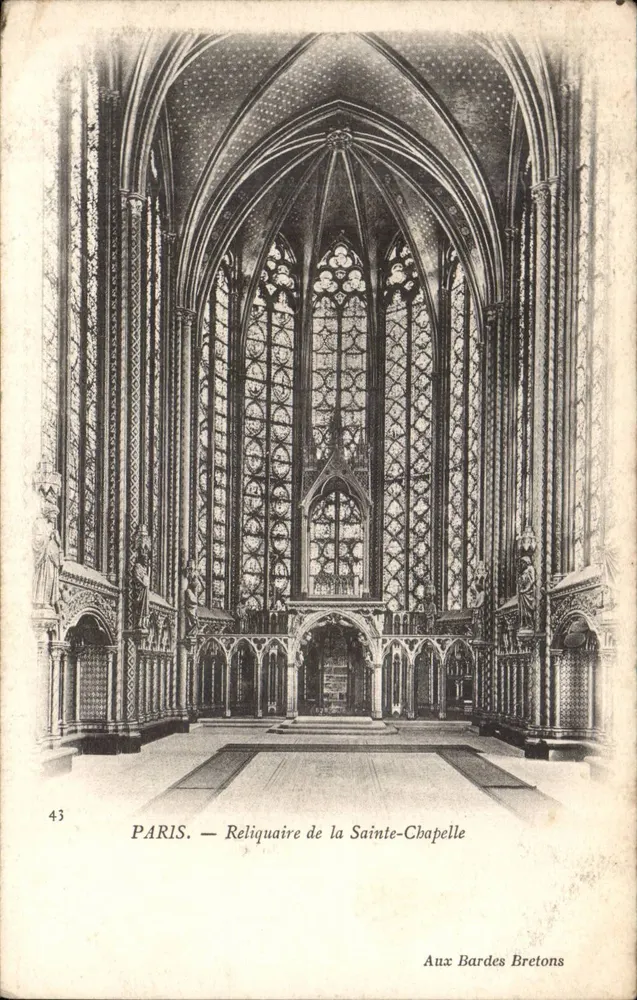 Paris — Relíquias da Santa Capela — Aux Bardes Bretons - Frente