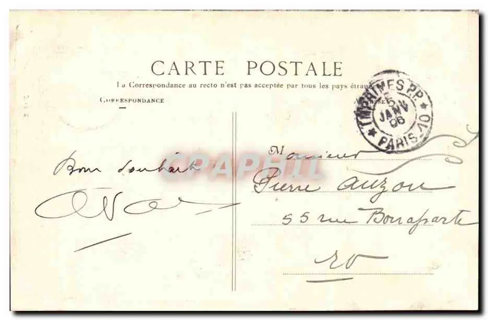 Paris VI – 6, rue de Sèvres — Filiale der Société Générale — veröffentlicht von Bedrock - Rückseite