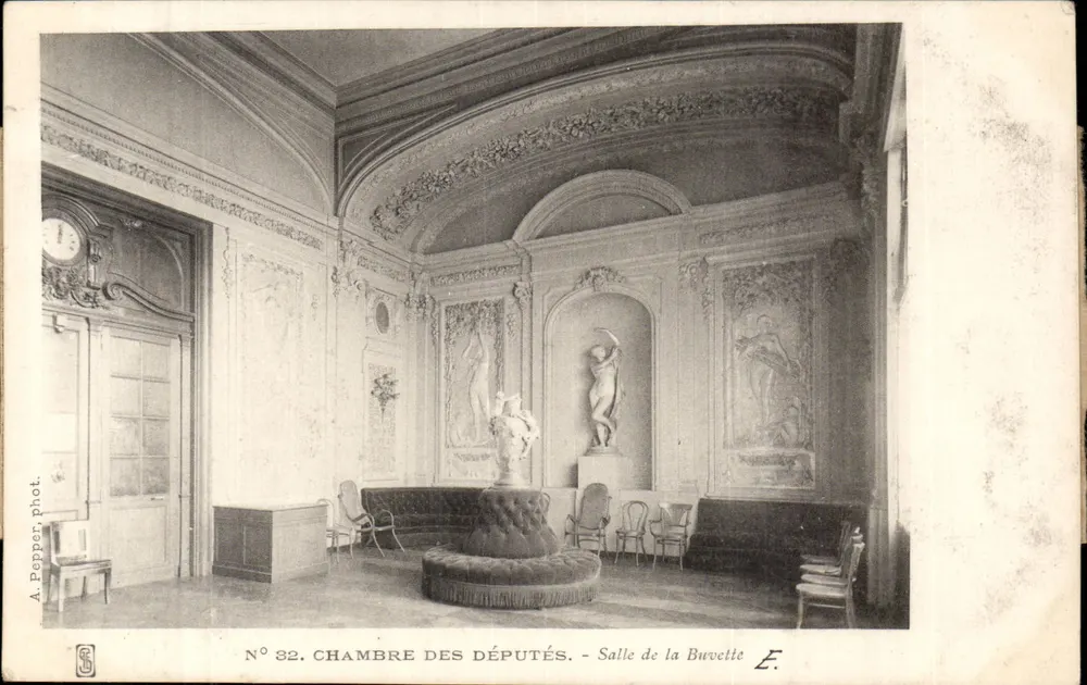 Chambre des Députés — Salle de la Buvette — A. Peppar, phot. N° 32 - Vorderseite