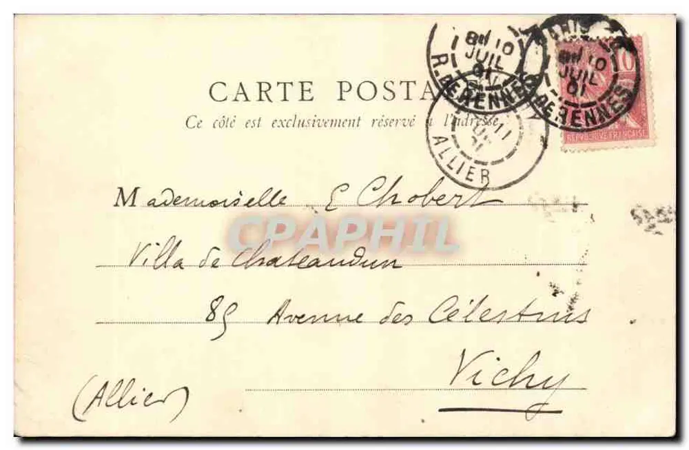 Fachada da Catedral de Notre-Dame — Paris — B.F. Paris n°96 - Verso