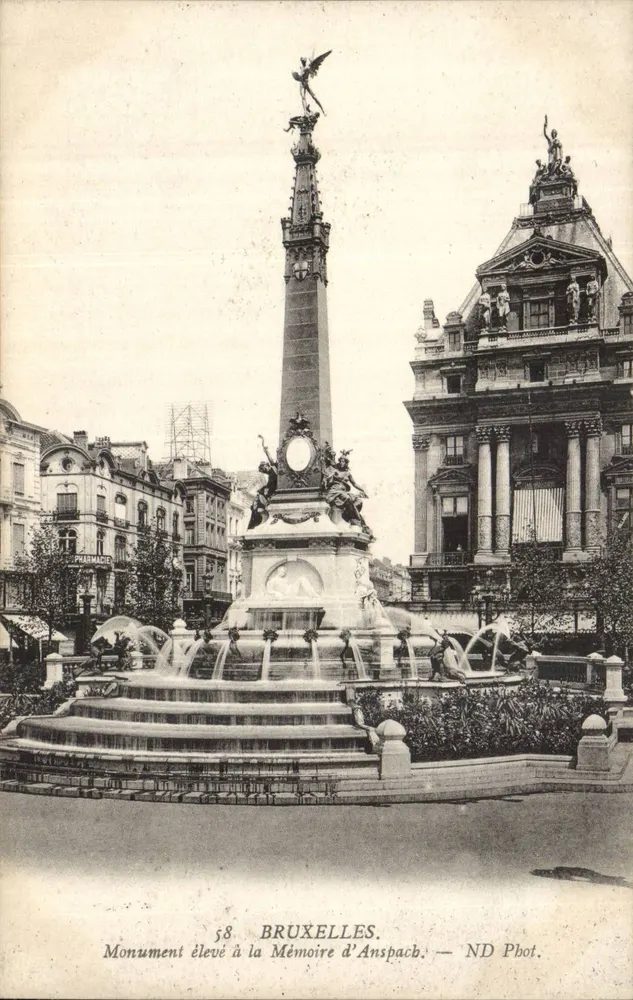 Denkmal zur Erinnerung an Anspach — Brüssel — ND Phot. Nr. 58 - Vorderseite