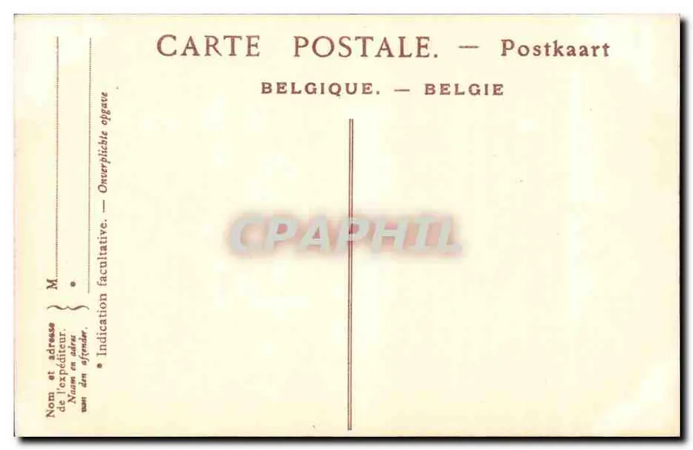 Denkmal zur Erinnerung an Anspach — Brüssel — ND Phot. Nr. 58 - Rückseite