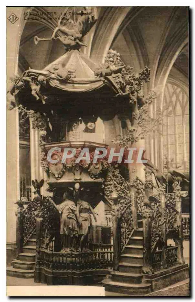 Antwerpen, Die Kathedrale — Der Chor von Véga — S.B.P. Phototypie Brüssel - Vorderseite