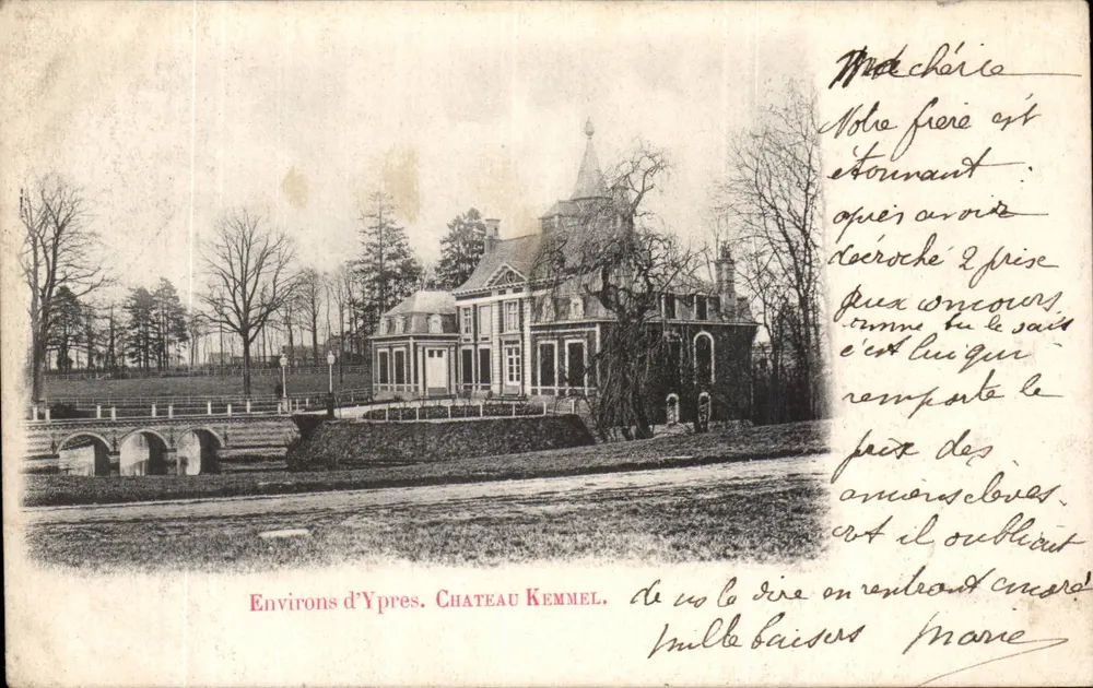 Umgebung von Ypres. Schloss Kemmel — unbekannter Verlag, Seriennummer nicht sichtbar - Vorderseite