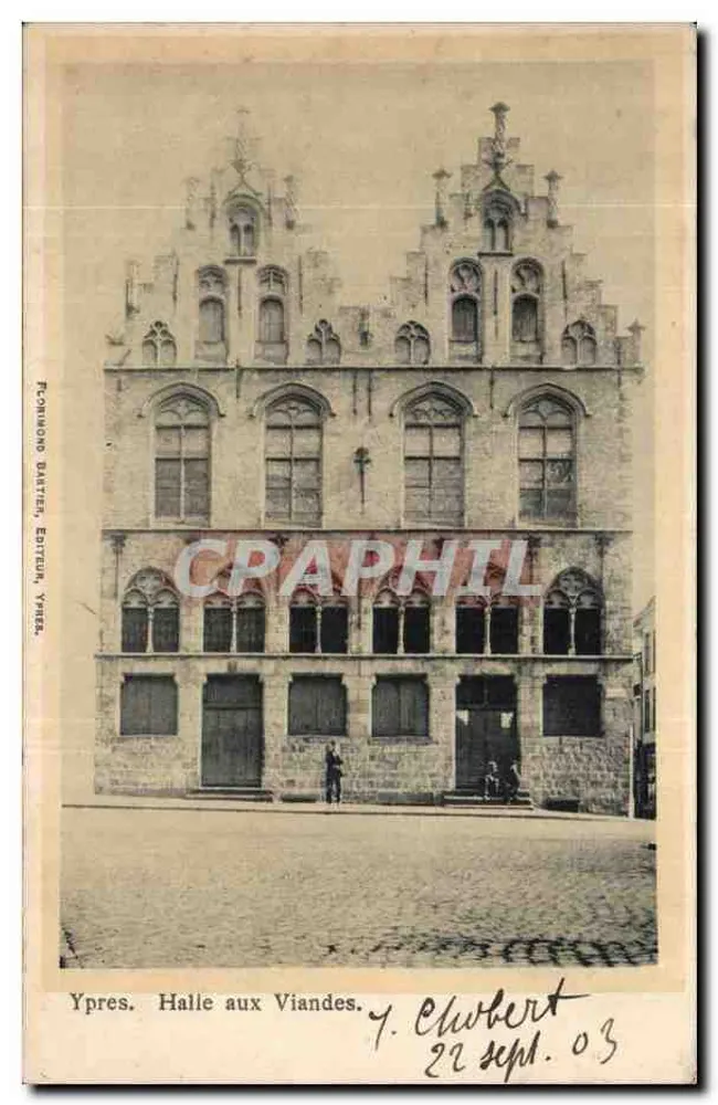 Ypres. Schlachthof — J. Chubert, Verlag Ypres, Seriennummer nicht sichtbar - Vorderseite