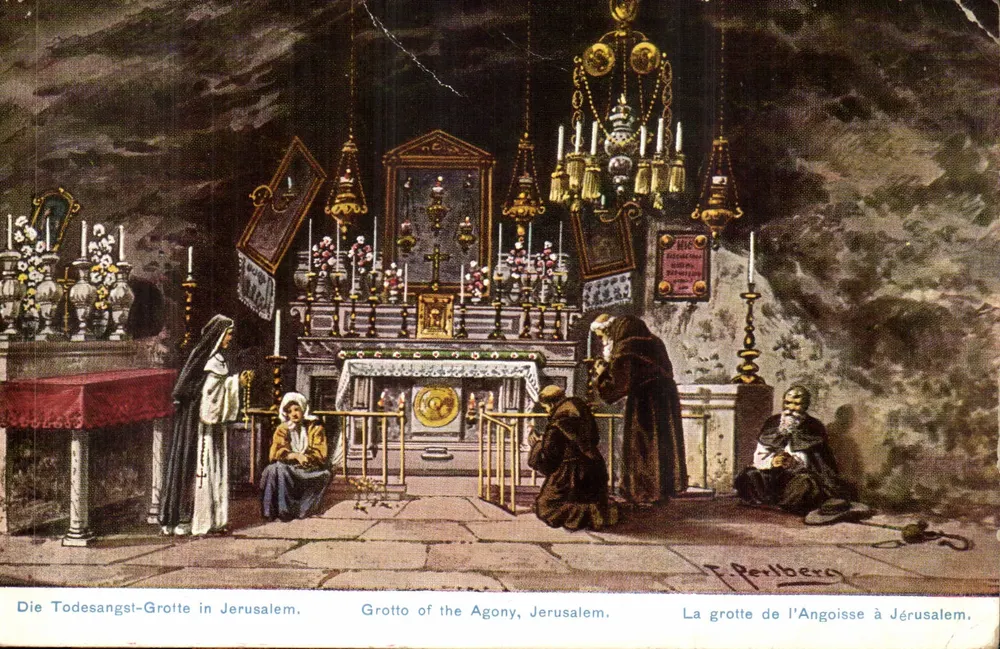 La grotta dell'Angoscia a Gerusalemme — P. Perlberg — Serie 765 - Recto