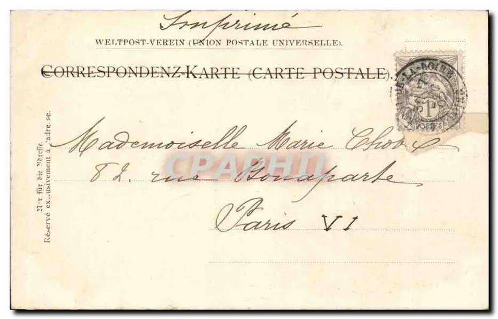 Jérusalem — Die Kapelle des Grabes der Heiligen Jungfrau — veröffentlicht von La Mot à La Poste (Deposité) - Rückseite