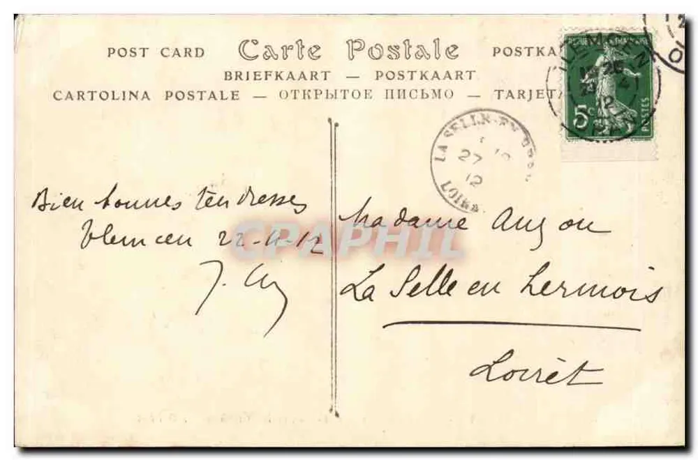 Tlemcen - Sidi-Bou-Médine, Ansicht zwischen den Olivenbäumen — ND Phot. n°93 - Rückseite