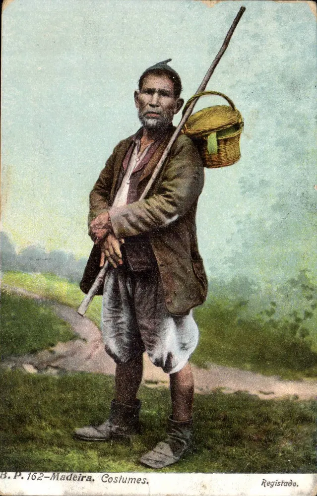 Man in traditioneel kleding — Madeira — B.P. 162 - Voorkant