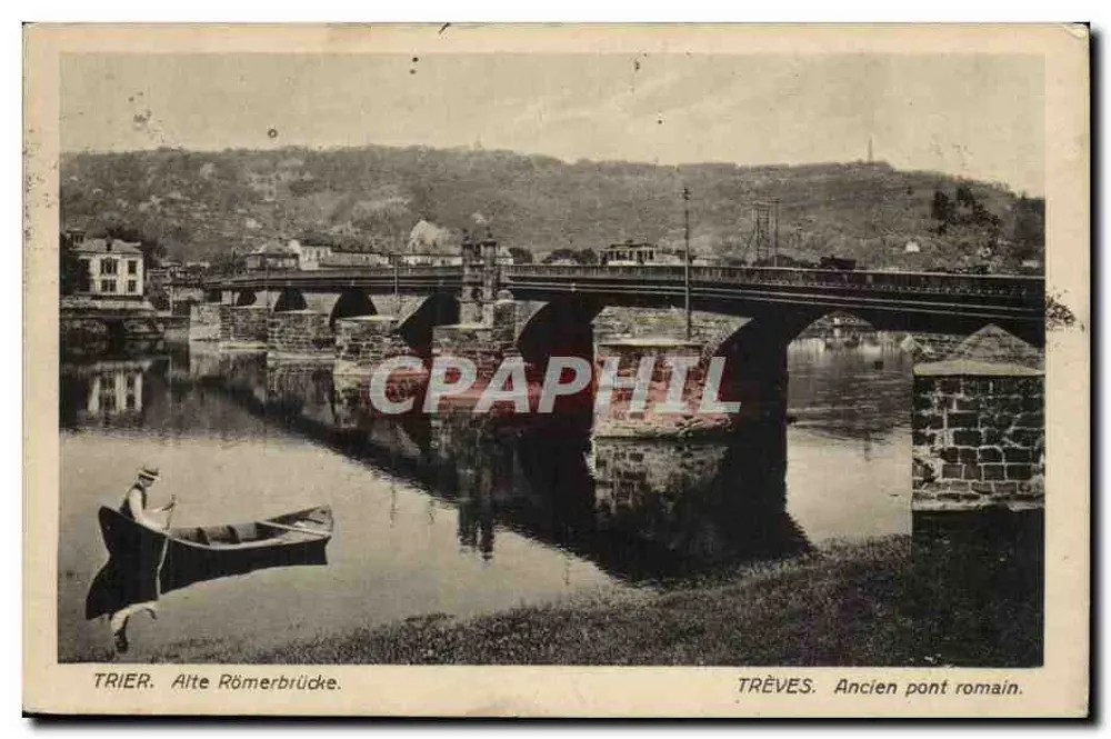 Trier. Alter römischer Brücke — Verlag Jacobs Kron, Nr. 37 - Vorderseite