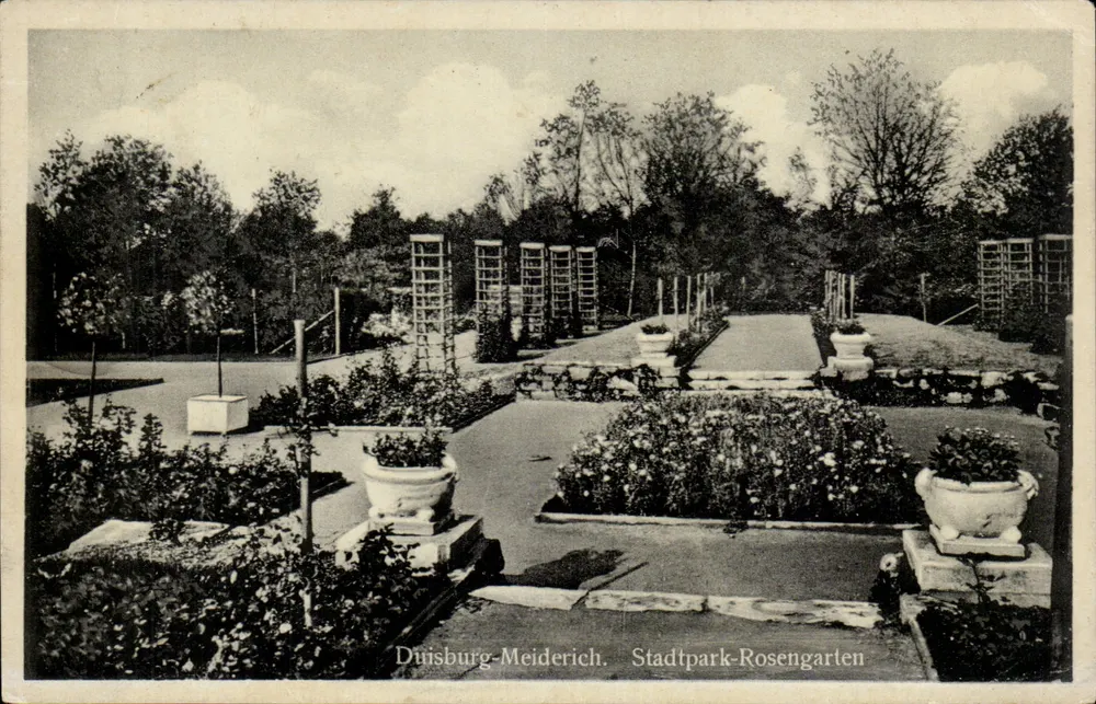 Duisburg-Meiderich — Stadtpark-Rosengarten — Cramers Kunststätte, Dortmund - Vorderseite