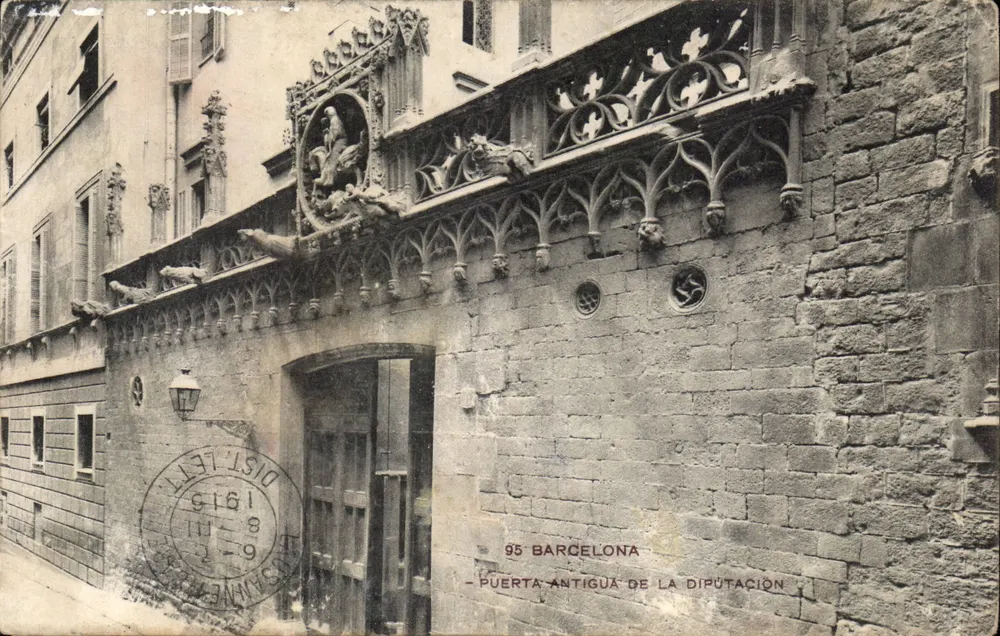 Alte Tor der Diputación — Barcelona — unbekannter Verlag, n° 95 - Vorderseite