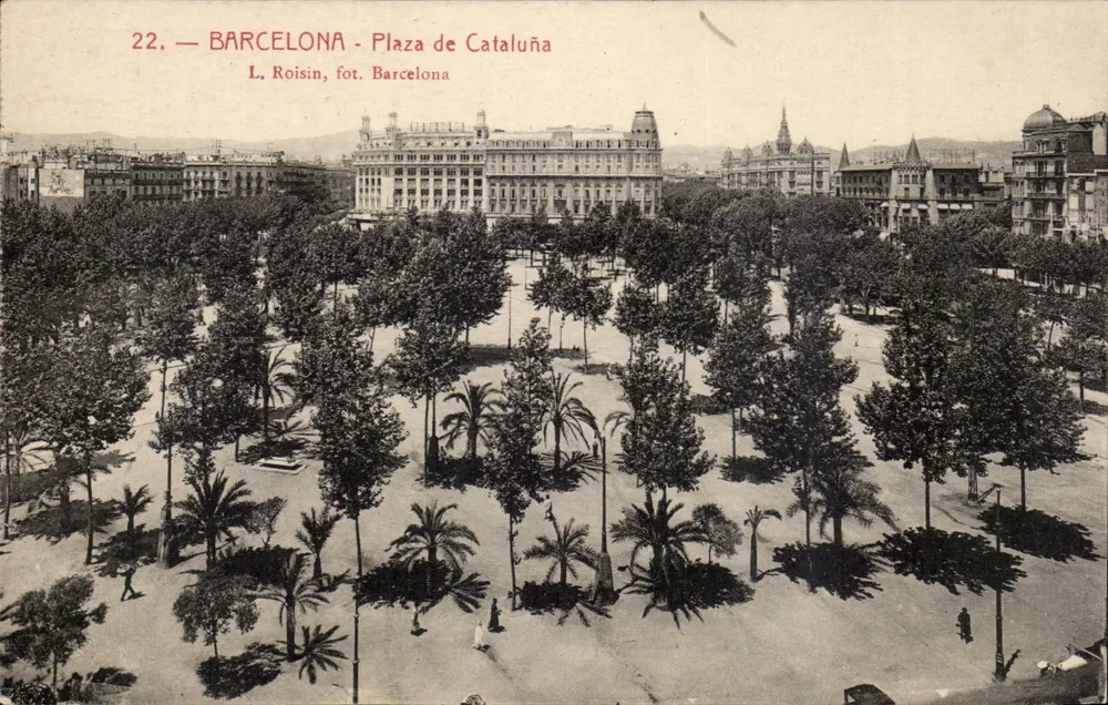 Barcelona - Plaza de Cataluña — L. Roisin, fot. Barcelona, n°22 - Vorderseite
